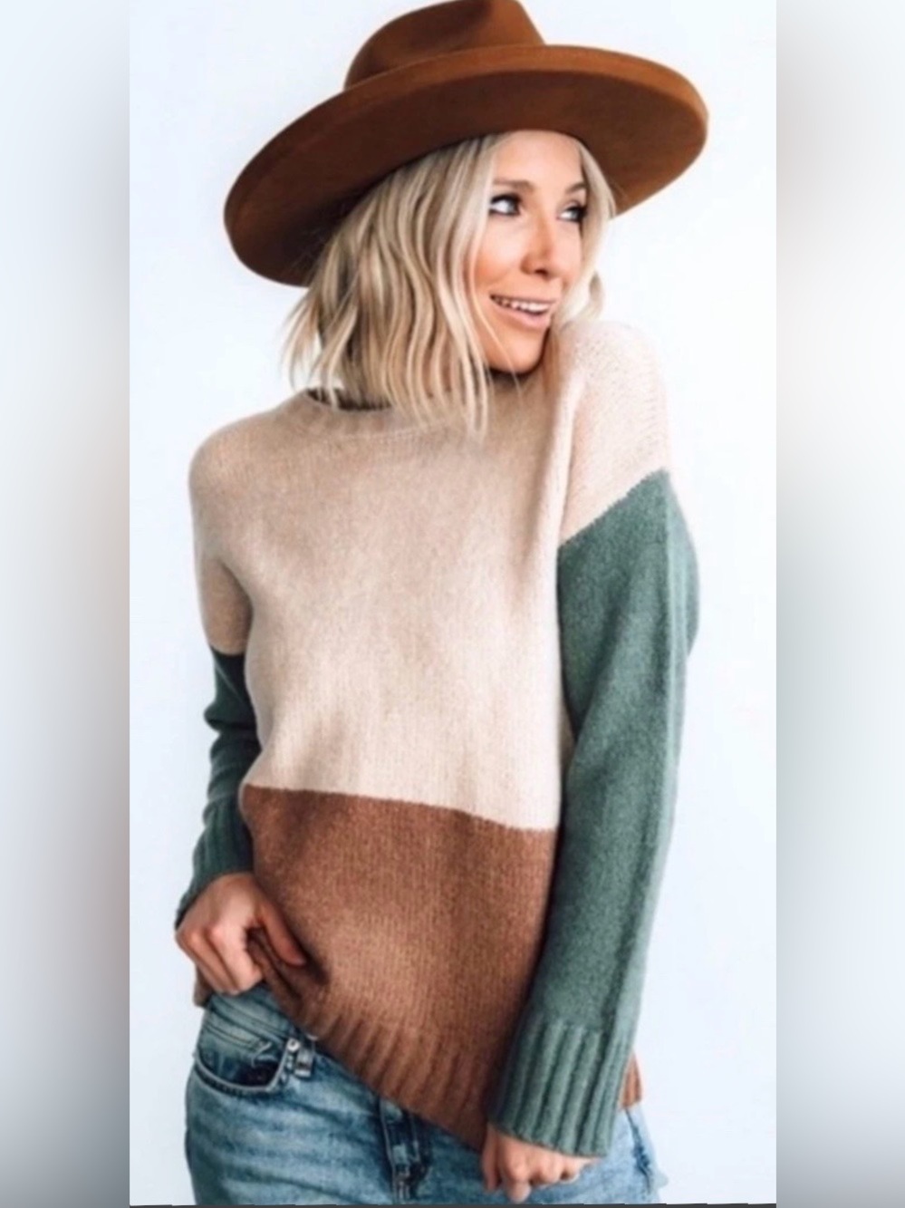Baltic Born Sweater Pullover Women's Small Colorblock Knit Cabincore New NWT